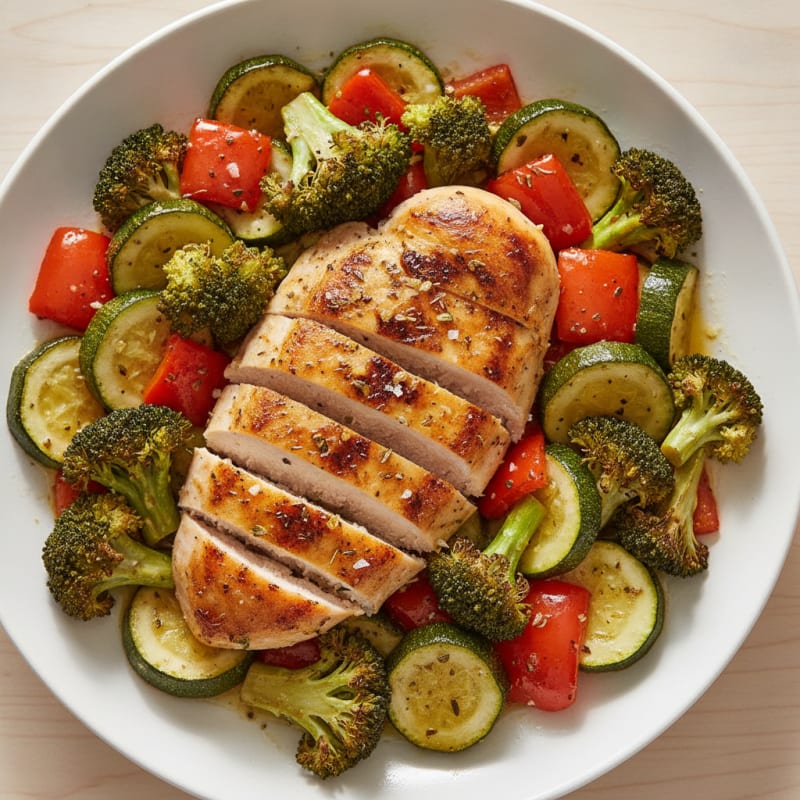 Lemon Herb Roasted Chicken and Vegetables