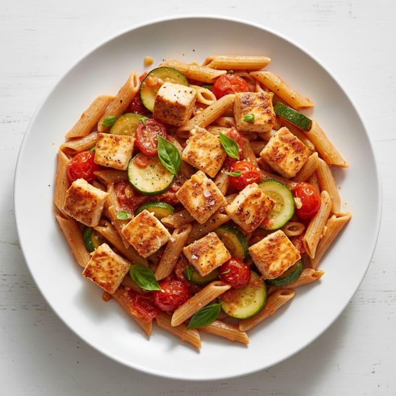 Creamy Zucchini and Tomato Pasta