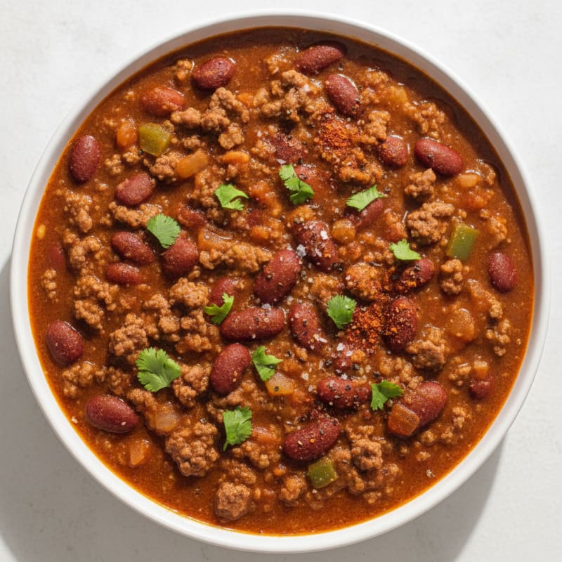 Hearty Slow Cooker Beef Chili