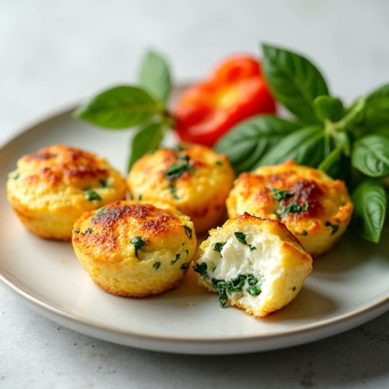 Fluffy Spinach-Feta Egg Bites