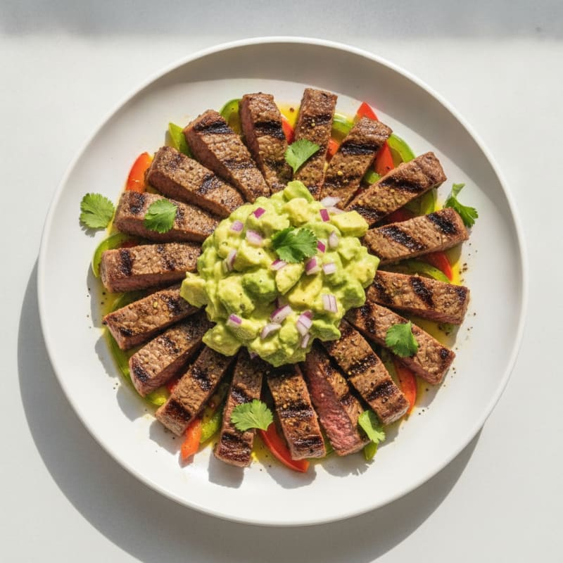 Grilled Carne Asada with Avocado Salsa