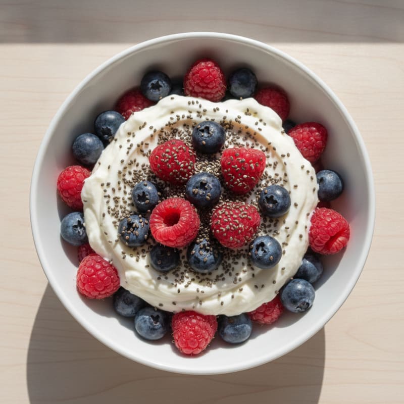 Creamy Greek Yogurt Protein Parfait with Berries