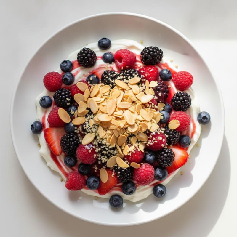 Creamy Greek Yogurt Protein Parfait with Mixed Berries