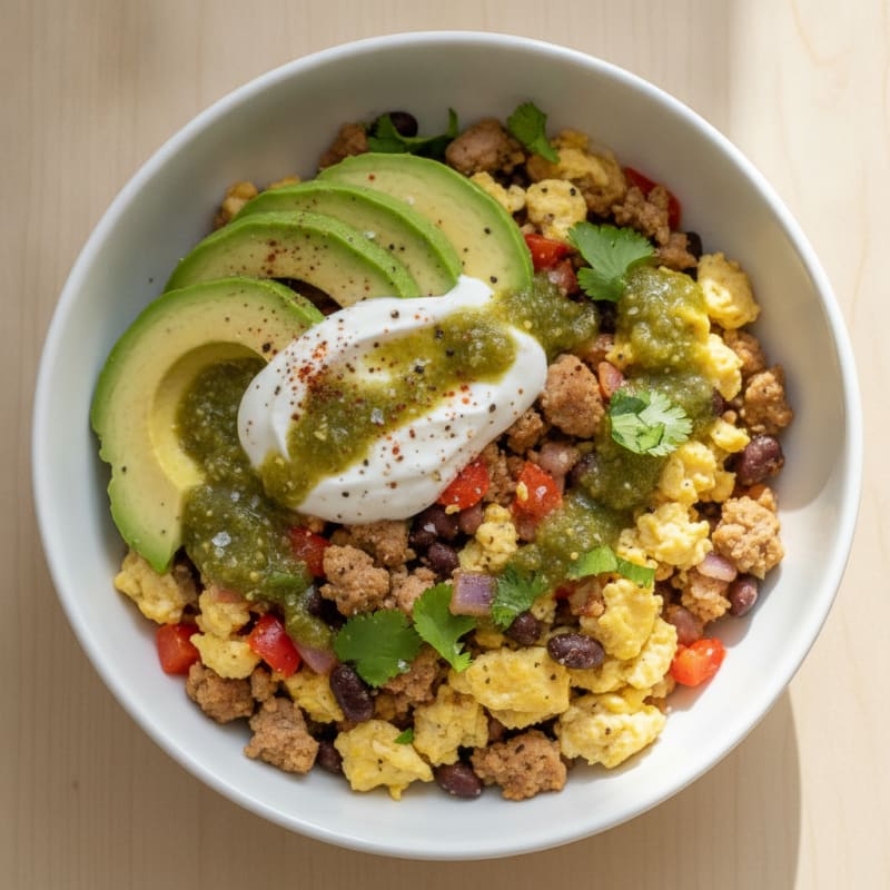 Southwest Egg and Avocado Breakfast Bowl