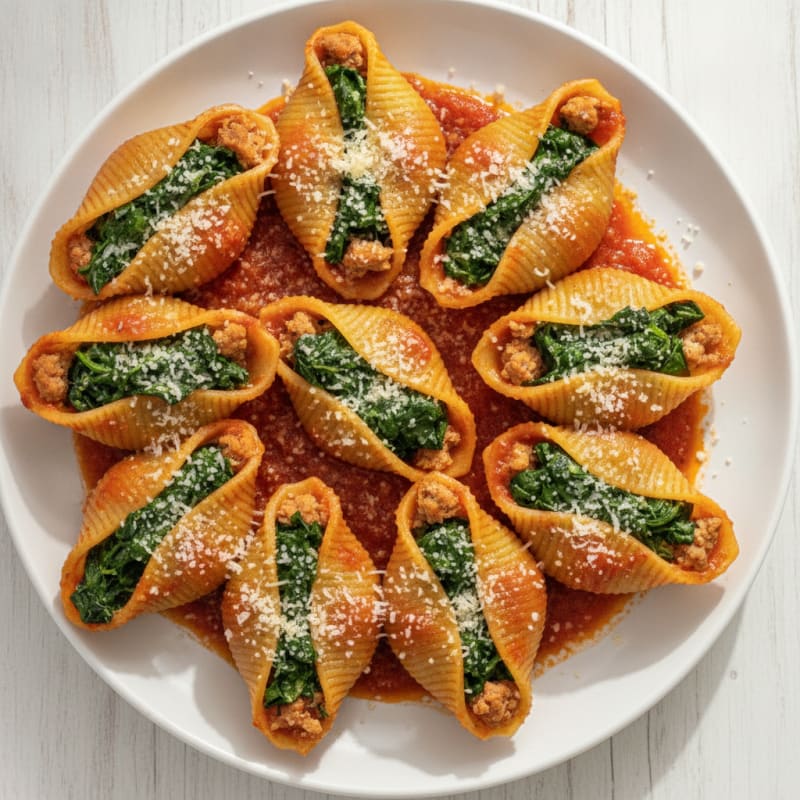 Spinach & Ricotta Stuffed Shells