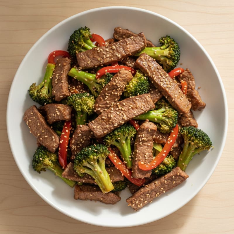 Sesame Beef & Broccoli Stir-Fry