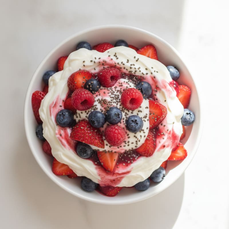 Creamy Greek Yogurt Protein Parfait with Mixed Berries