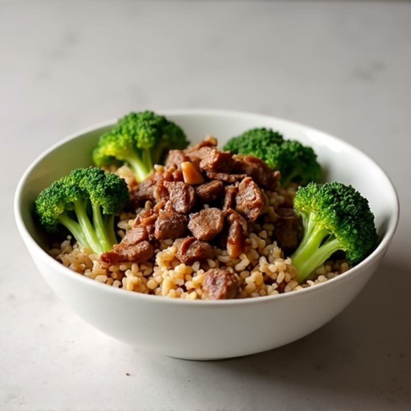 Stir-Fried Beef and Broccoli Rice Bowl
