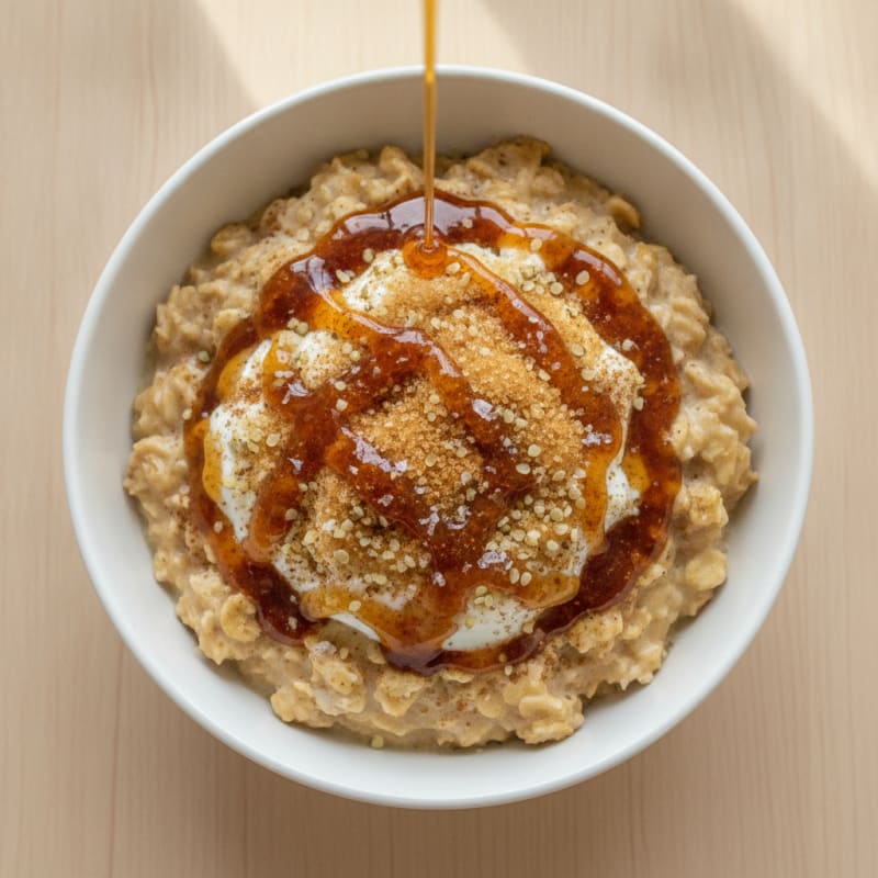 High-Protein Maple Brown Sugar Oatmeal