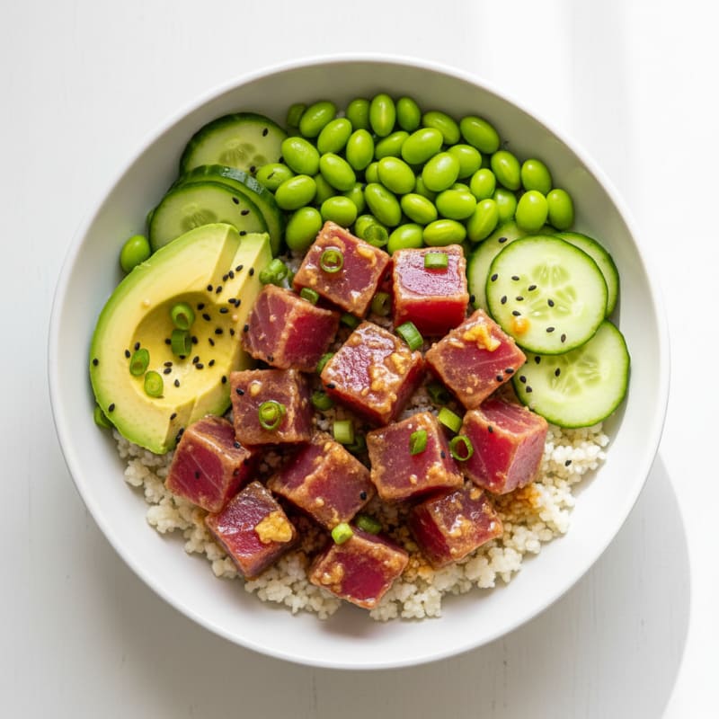 Zesty Hawaiian Tuna Poke Bowl