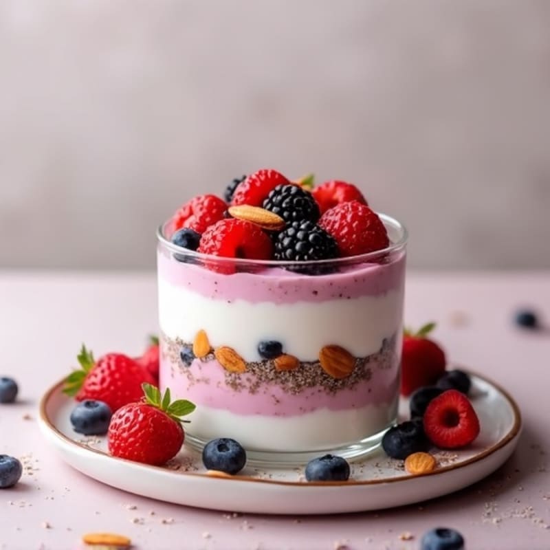 Creamy Greek Yogurt Protein Parfait with Mixed Berries