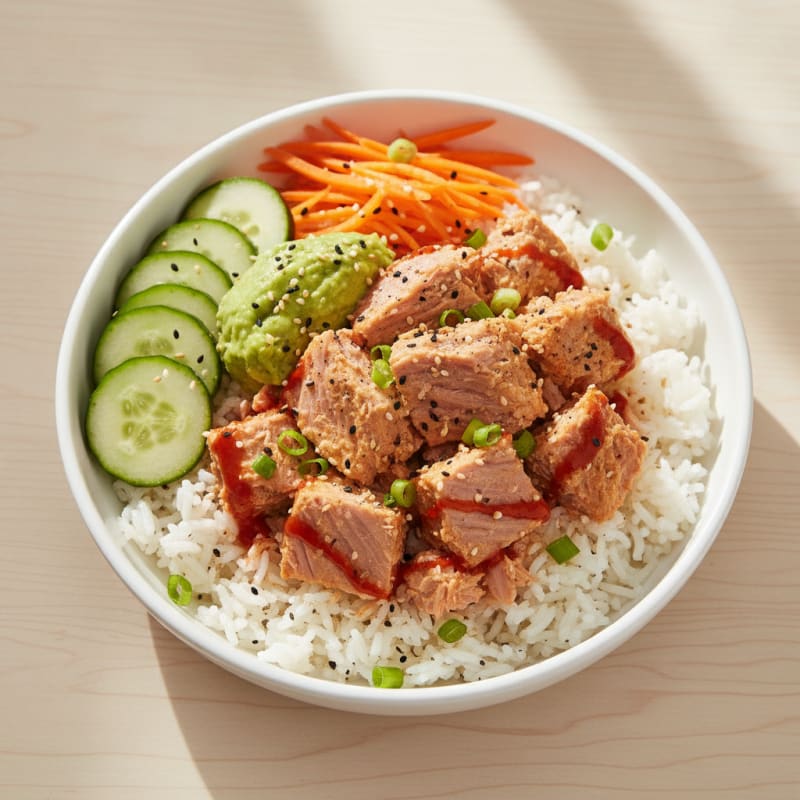 Sriracha Tuna Basmati Rice Bowl