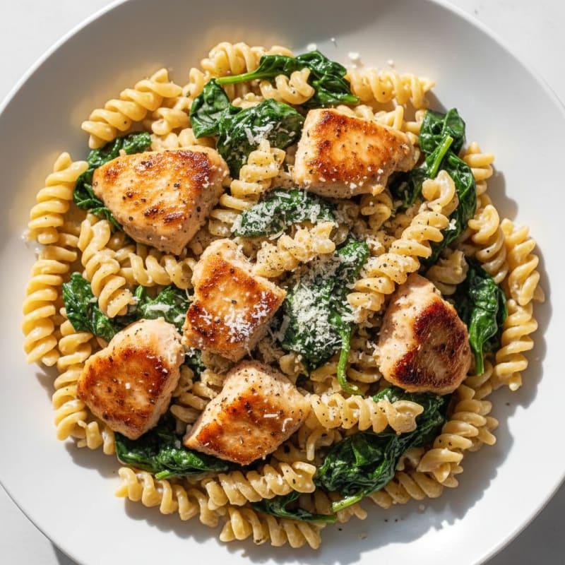 Creamy Garlic Chicken Alfredo Pasta