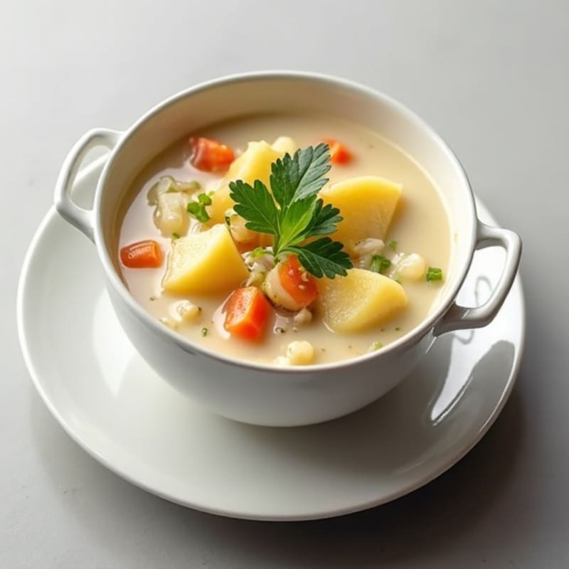 Fresh Creamy Clam and Potato Chowder