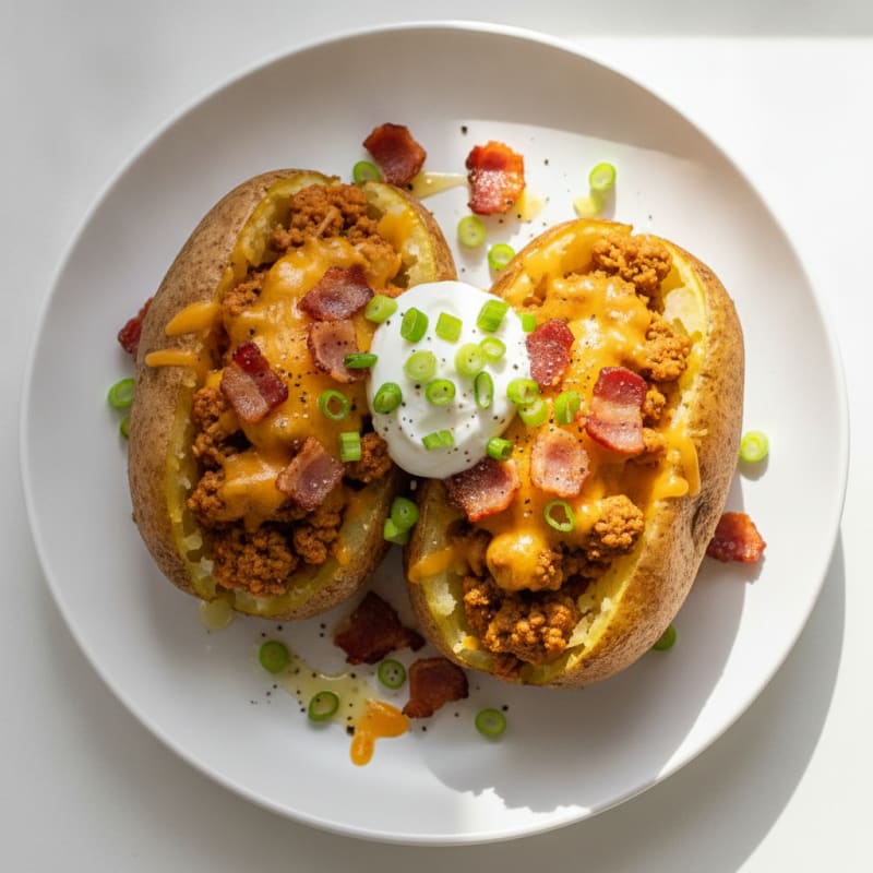 Bacon Cheddar Stuffed Potatoes