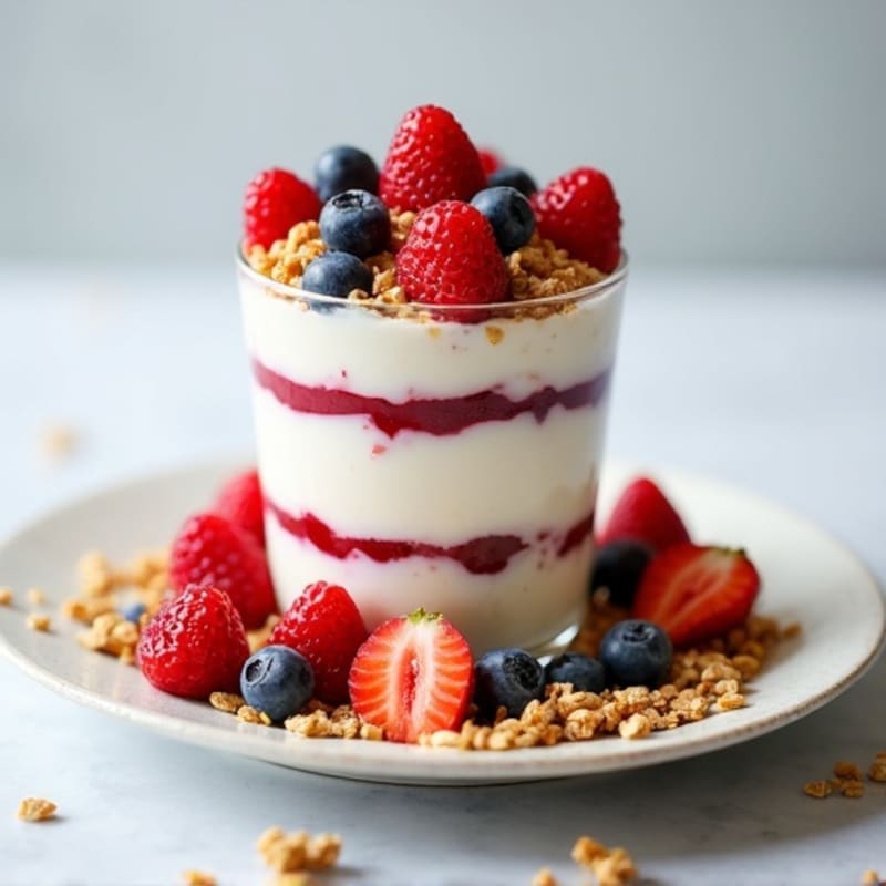 Creamy Greek Yogurt Protein Parfait with Mixed Berries