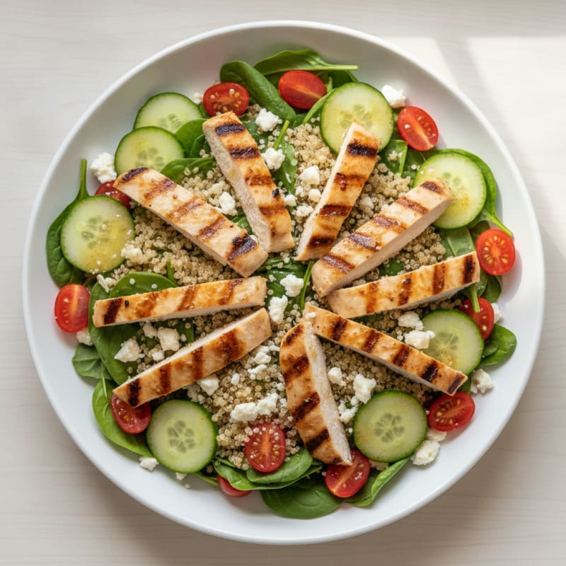 Grilled Chicken and Quinoa Power Salad