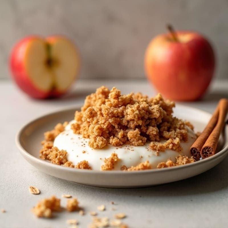 Cinnamon-Spiced Apple Oat Crumble