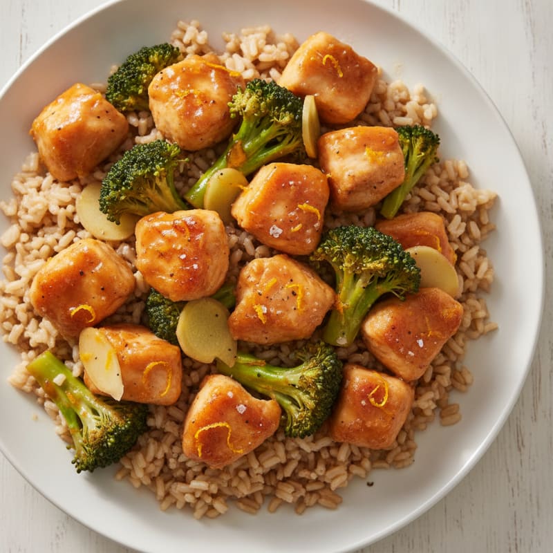 Orange Chicken and Broccoli Stir-Fry