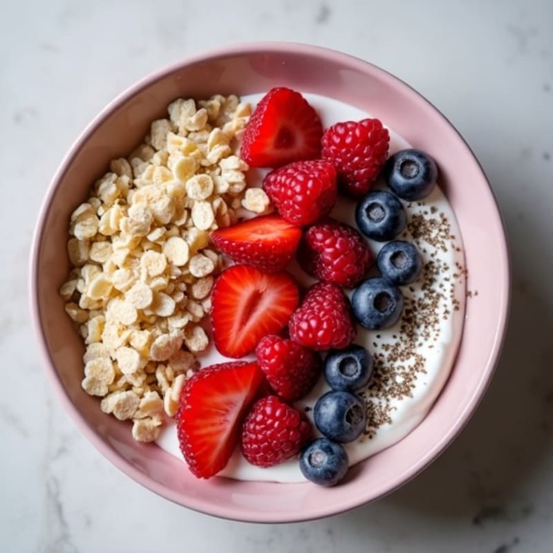 Creamy Berry Protein Oatmeal