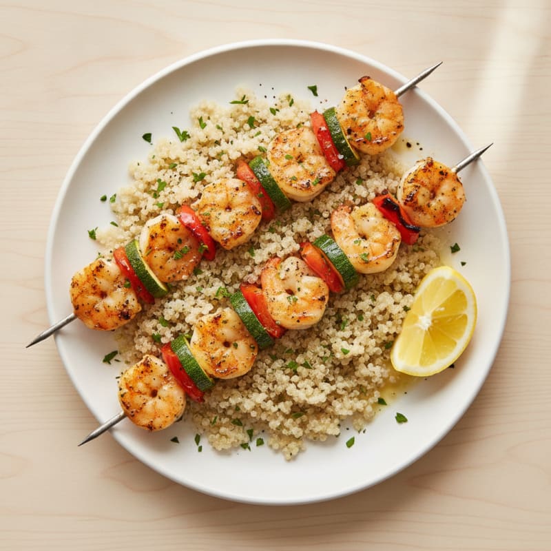 Grilled Garlic Herb Shrimp Skewers