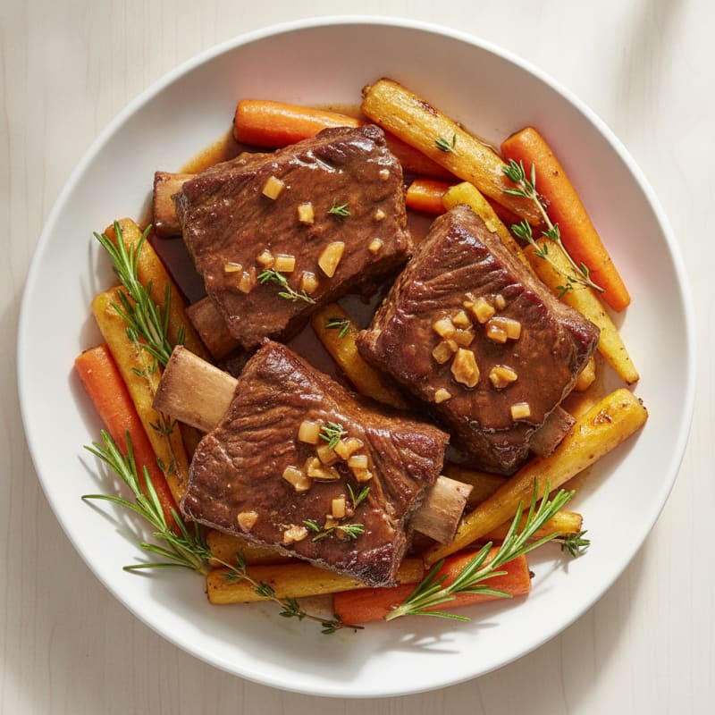 Braised Beef Short Ribs with Root Vegetables