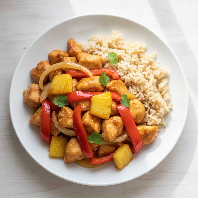 Clean Sweet and Sour Chicken with Pineapple