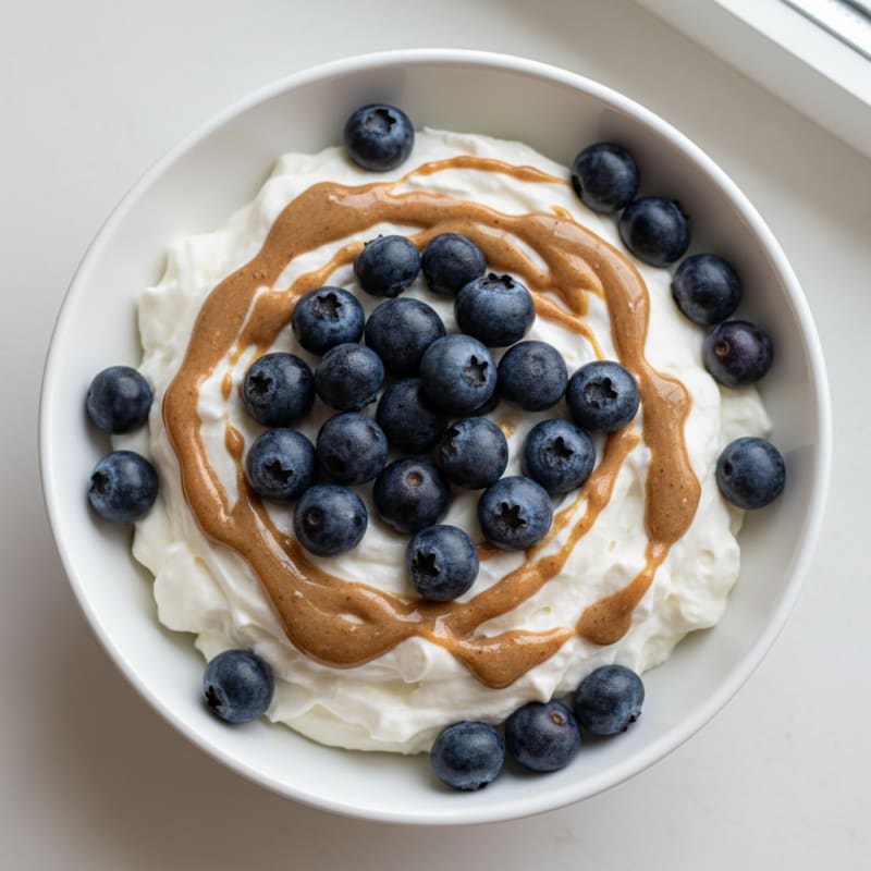 Silky Greek Yogurt Protein Mousse with Berries