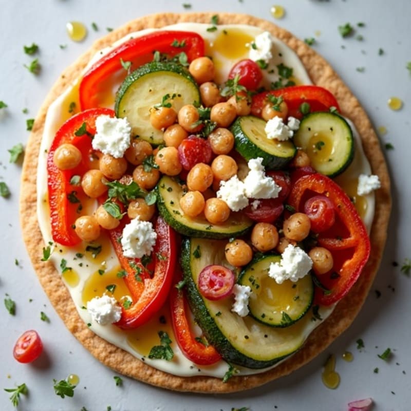 Crispy Roasted Vegetable Flatbread