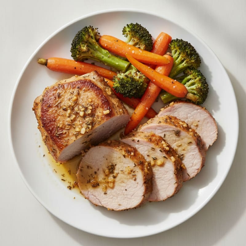 Garlic-Herb Roasted Pork Loin