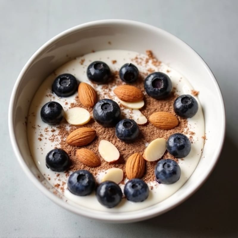 Creamy Vanilla-Chocolate Protein Yogurt Bowl