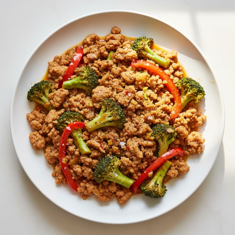 Ginger-Garlic Ground Turkey Stir-Fry