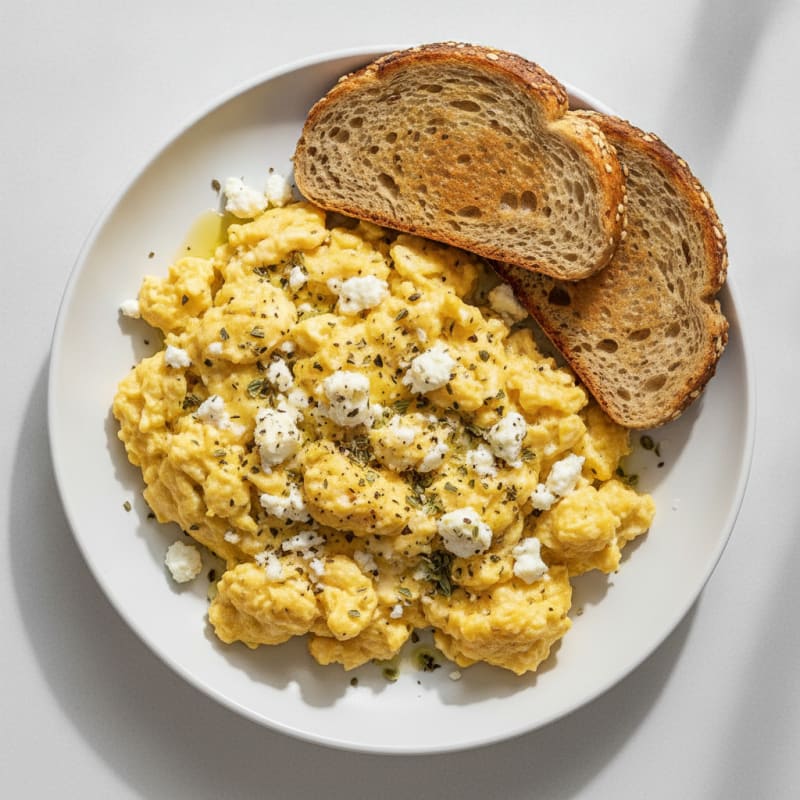 Quick Herb Scrambled Eggs