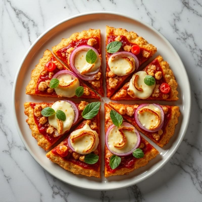 Crispy High-Protein BBQ Chicken Pizza