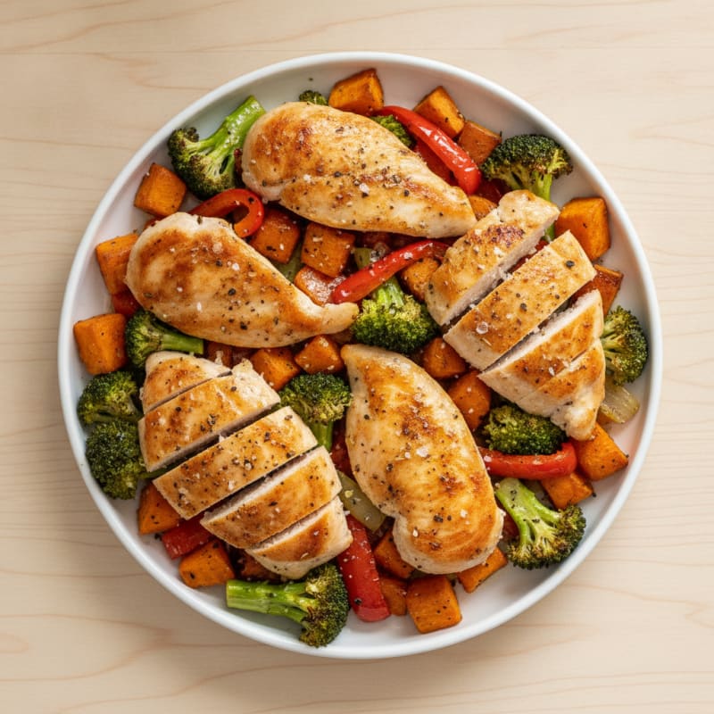 Sheet Pan Lemon Herb Chicken and Veggies