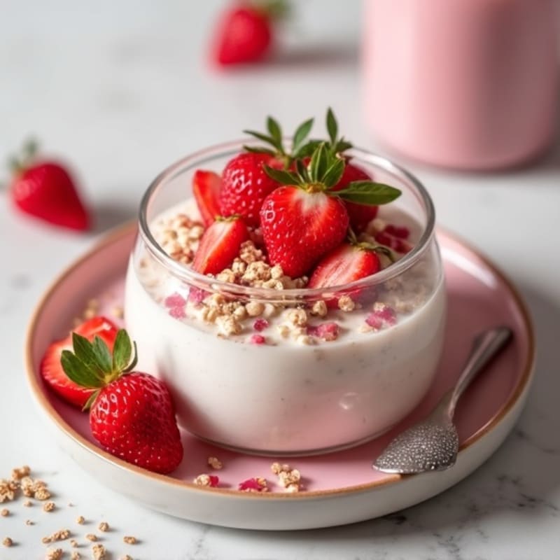 Creamy Strawberry Overnight Oats