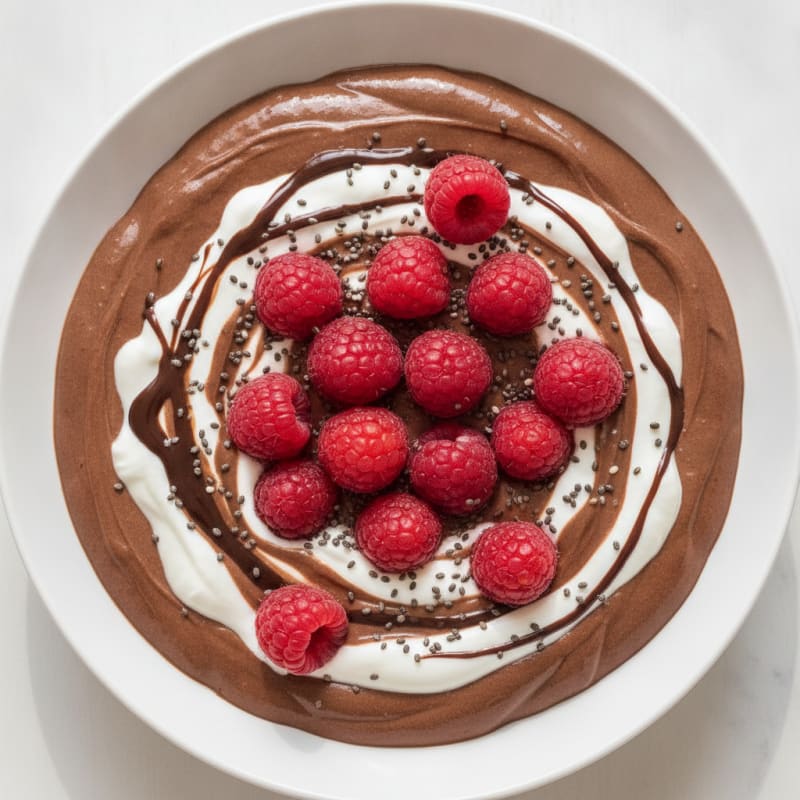 Silky Chocolate Protein Pudding with Greek Yogurt