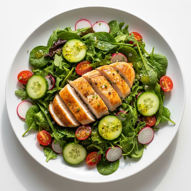 Garden Greens with Lemon-Herb Vinaigrette