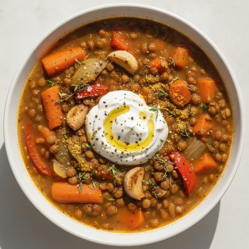 Hearty Roasted Vegetable Soup