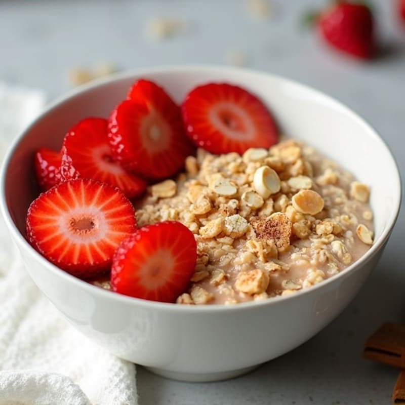 Protein-Packed Vanilla Almond Oatmeal Bowl