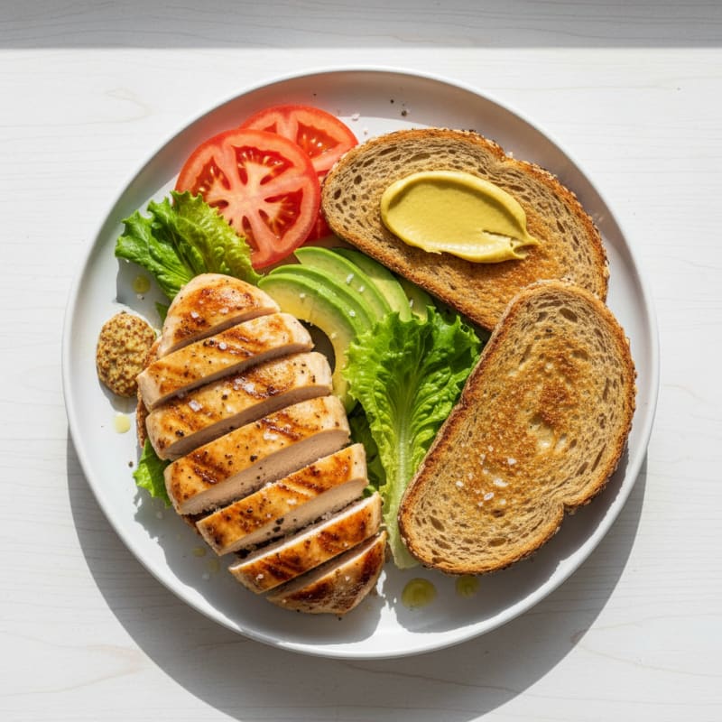 Golden Grilled Chicken Club Sandwich