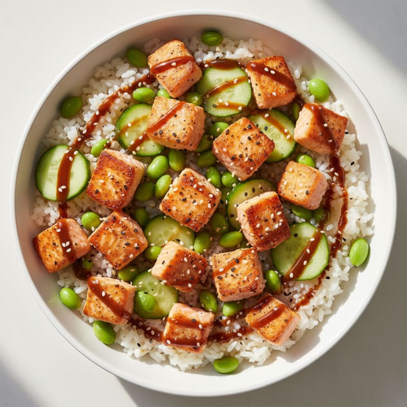 Salmon Sushi Rice Bowl