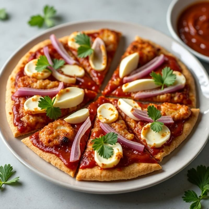 Healthy High-Protein BBQ Chicken Pizza