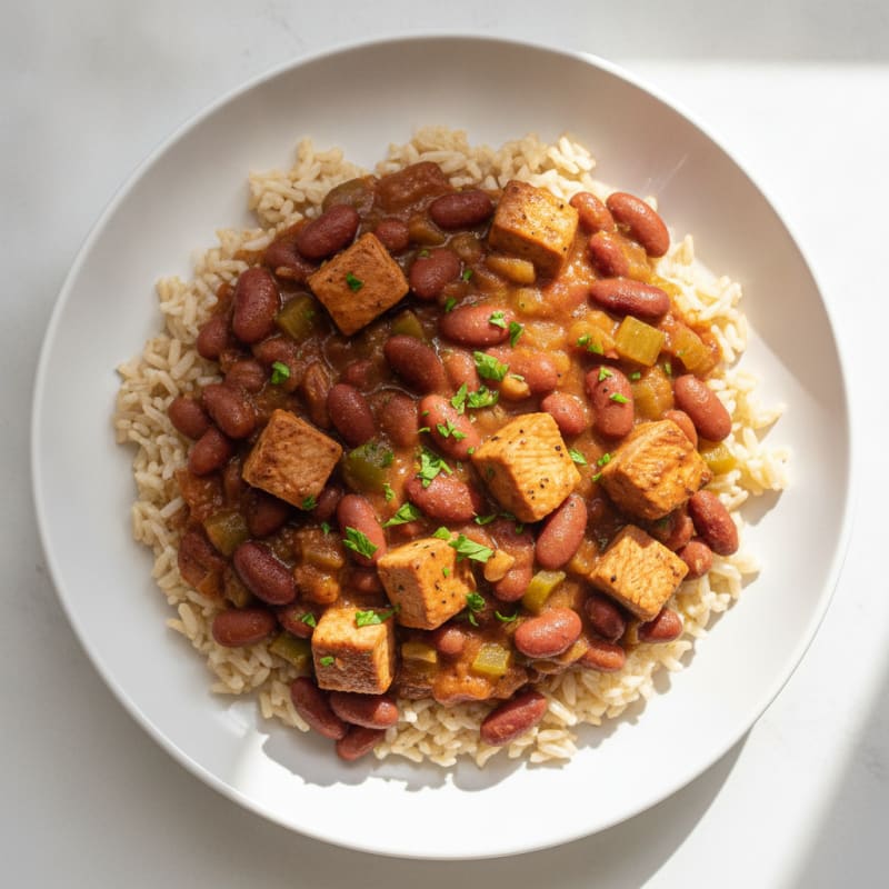 Slow-Cooked Red Beans and Smoked Turkey