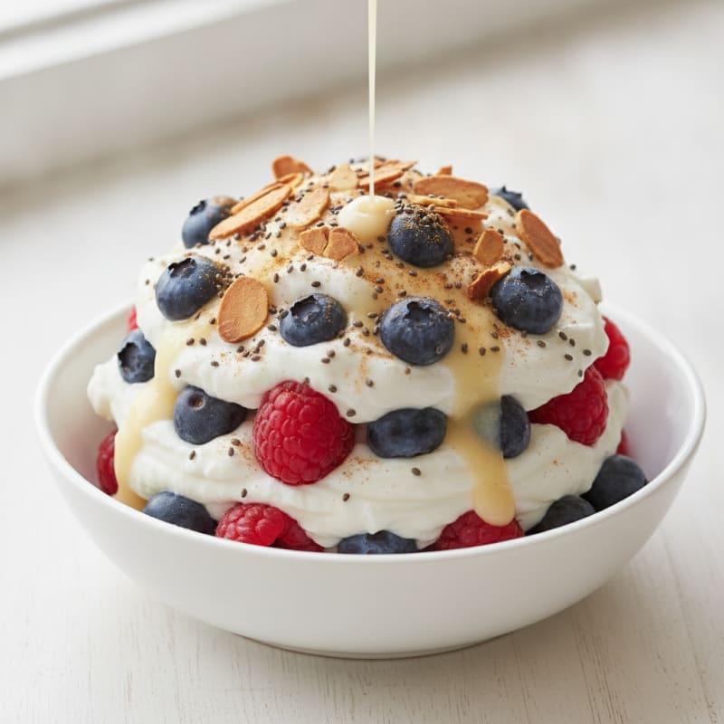 Berry Almond Breakfast Parfait