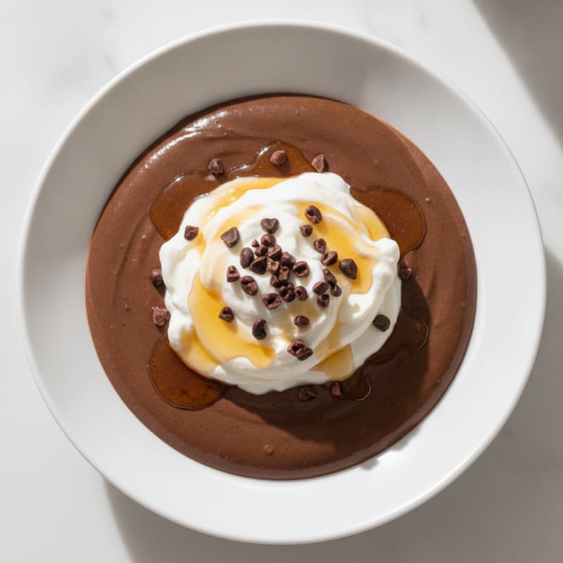 Silky Chocolate Protein Pudding with Greek Yogurt