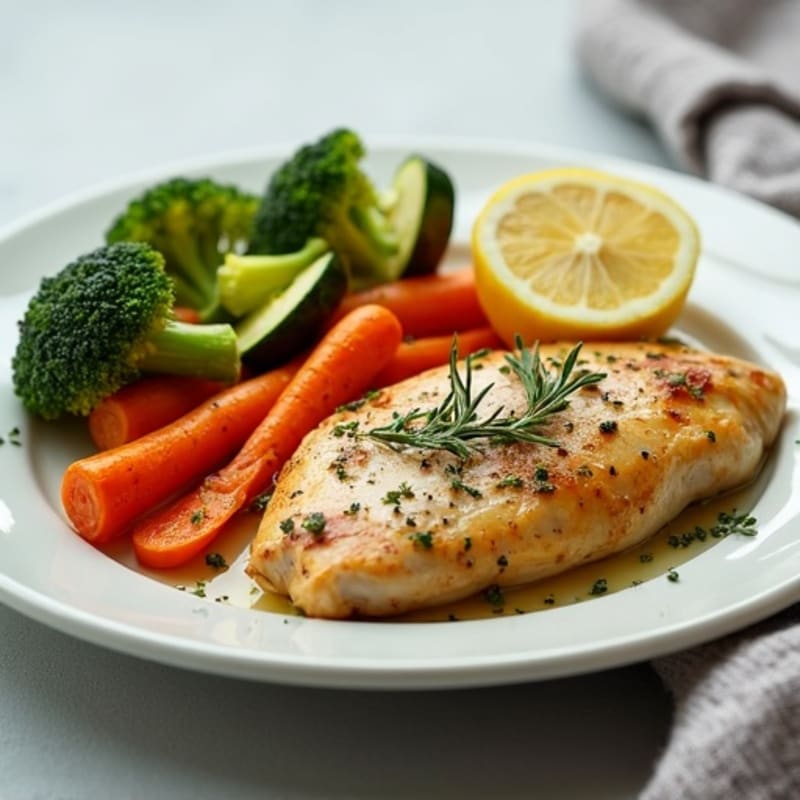 Sheet Pan Lemon Herb Chicken with Roasted Vegetables