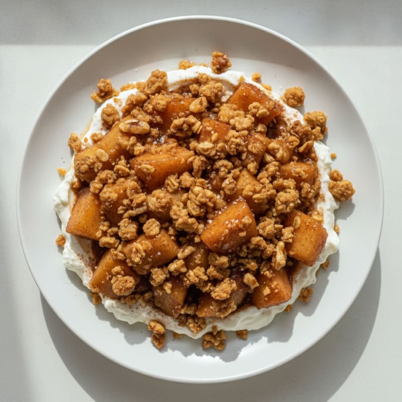 Baked Cinnamon Apples with Oat Crumble