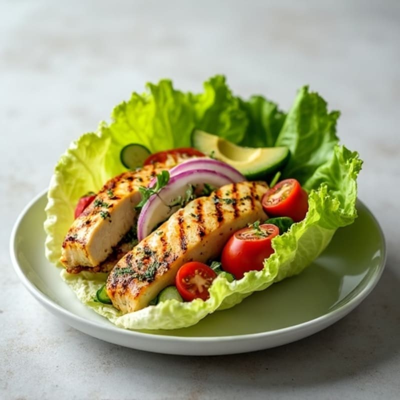 Herb-Grilled Chicken Lettuce Wrap