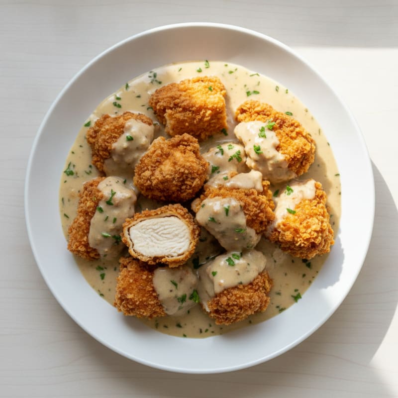 Buttermilk Fried Chicken with Creamy Gravy